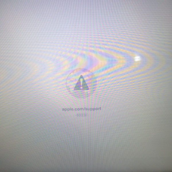 Macbook iMac error support 6003F